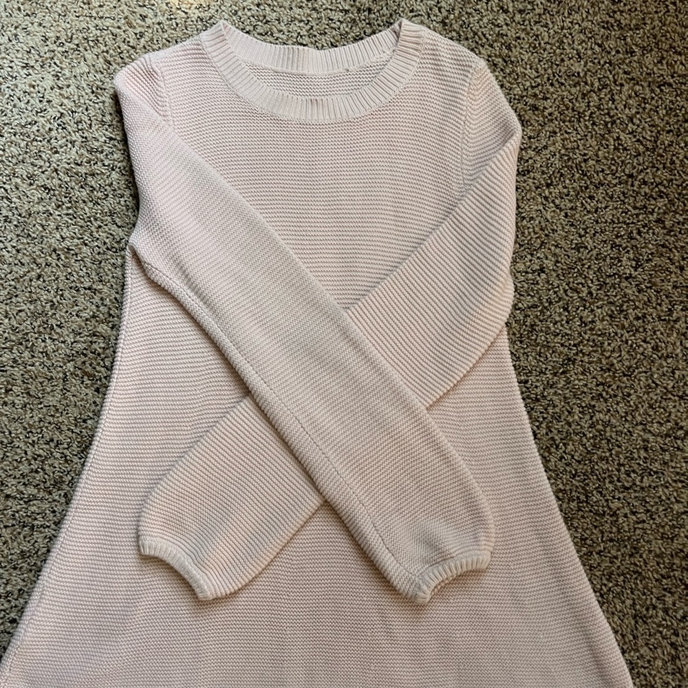 LONG SLEEVE PINK KNITTED CARDIGAN